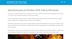 Desktop Screenshot of bomberos-sin-fronteras.es